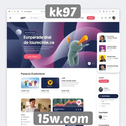 Análise da interface do usuário no site kk97